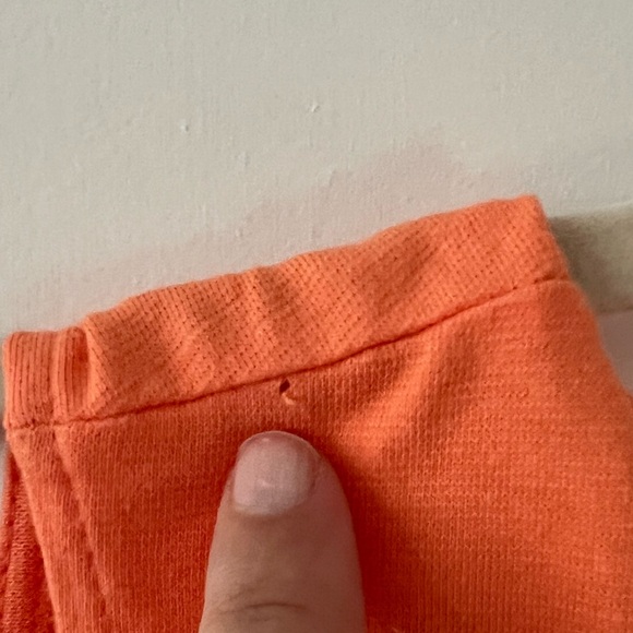 Orange Summer Sleeveless Mini Dress Casual Loose V Neck Sundress with Pockets - Picture 6 of 6